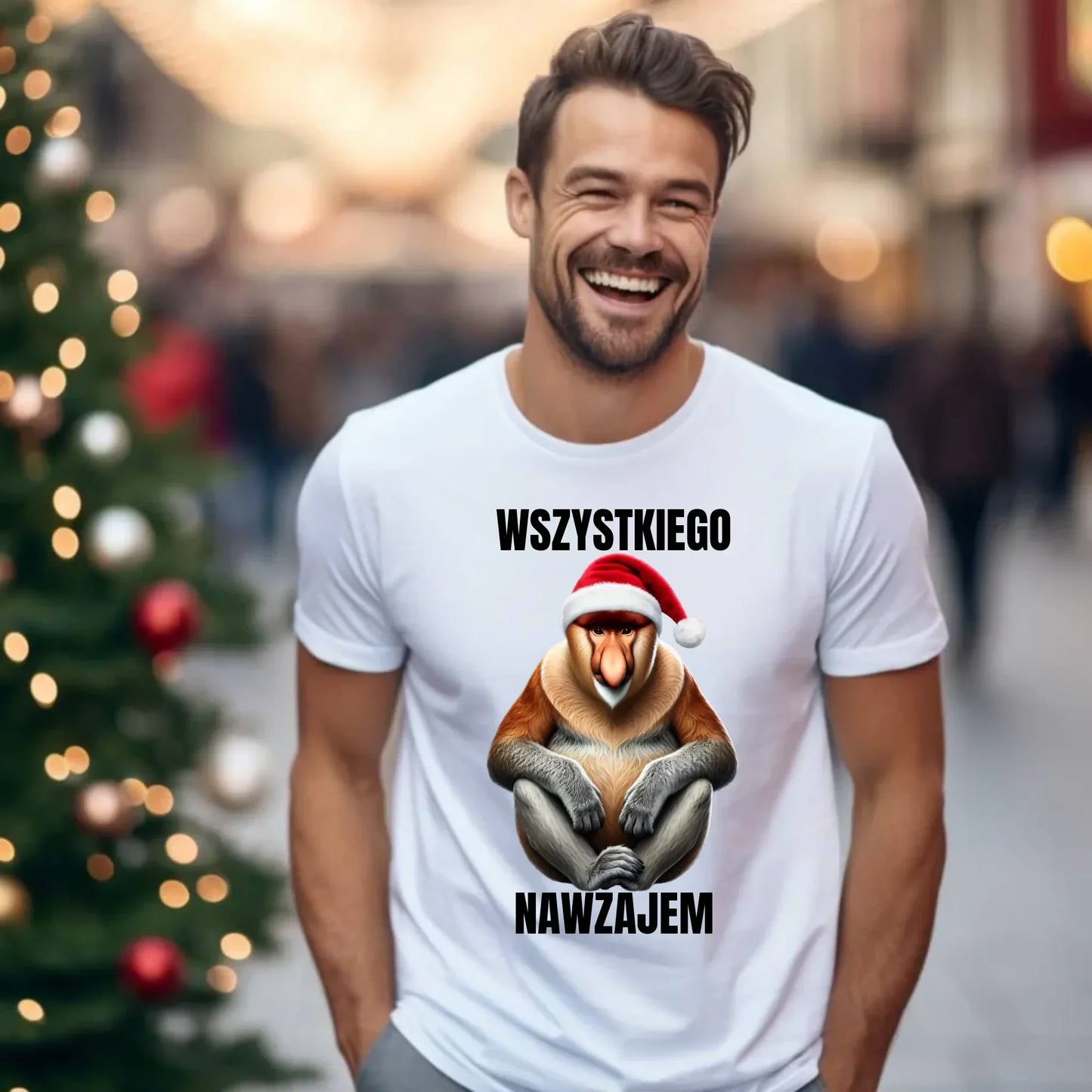 Wszystkiego nawzajem | Świąteczna koszulka męska BN110 - StoryCups.pl