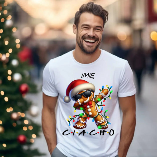 Ciacho | Personalizowana świąteczna koszulka męska BN94 - StoryCups.pl