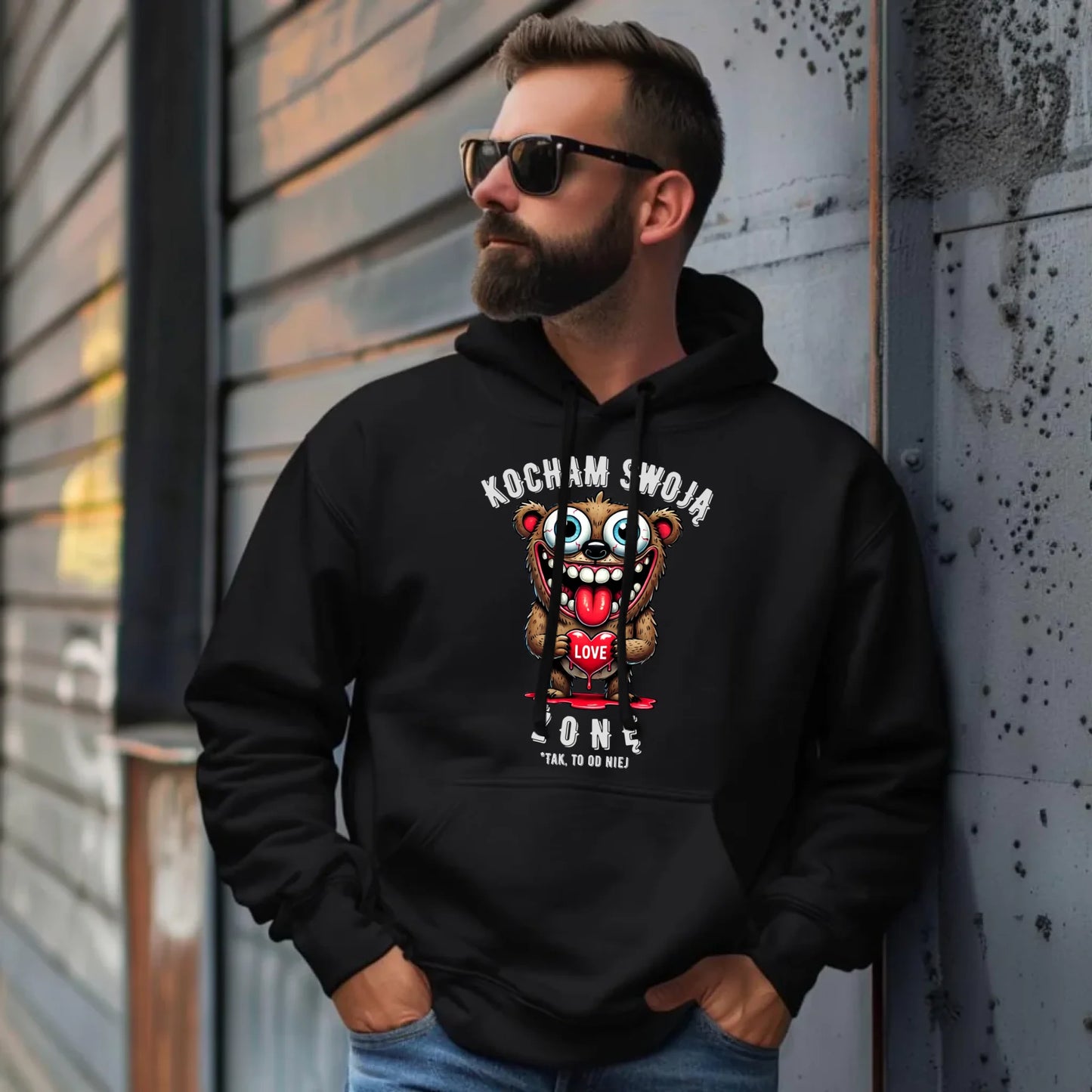 Męska bluza z kapturem na prezent