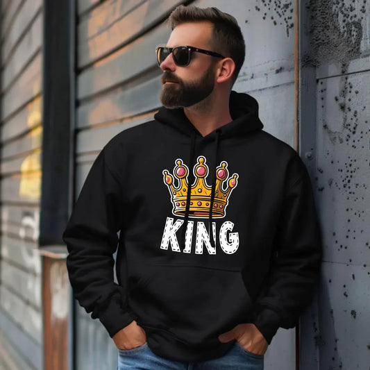 King | Bluza męska z kapturem W41 - StoryCups.pl