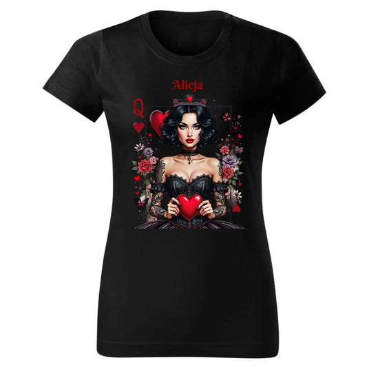 Królowa Serc | Koszulka damska W46 - StoryCups.pl