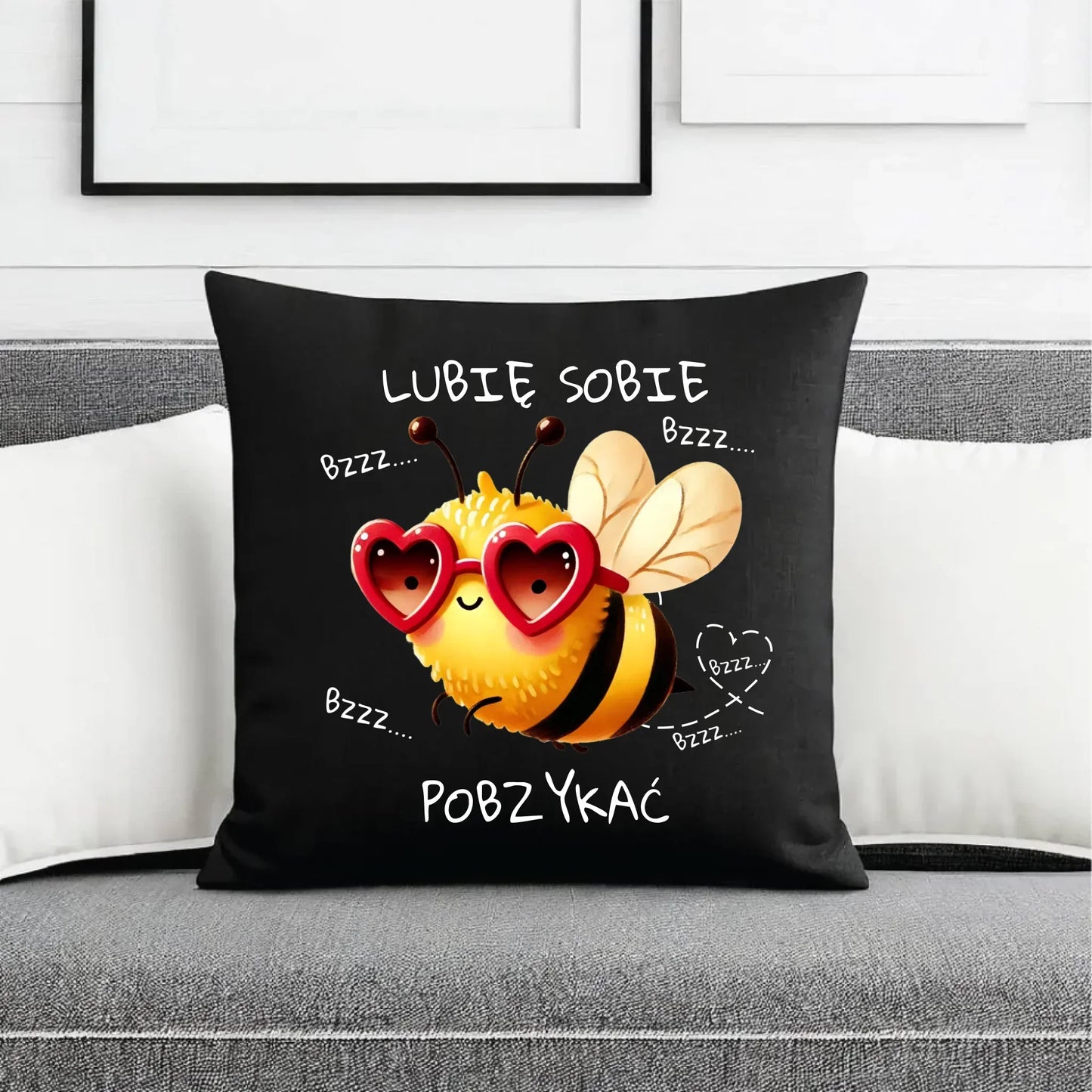 Lubię sobie pobzykać | Poduszka dekoracyjna W51 - StoryCups.pl