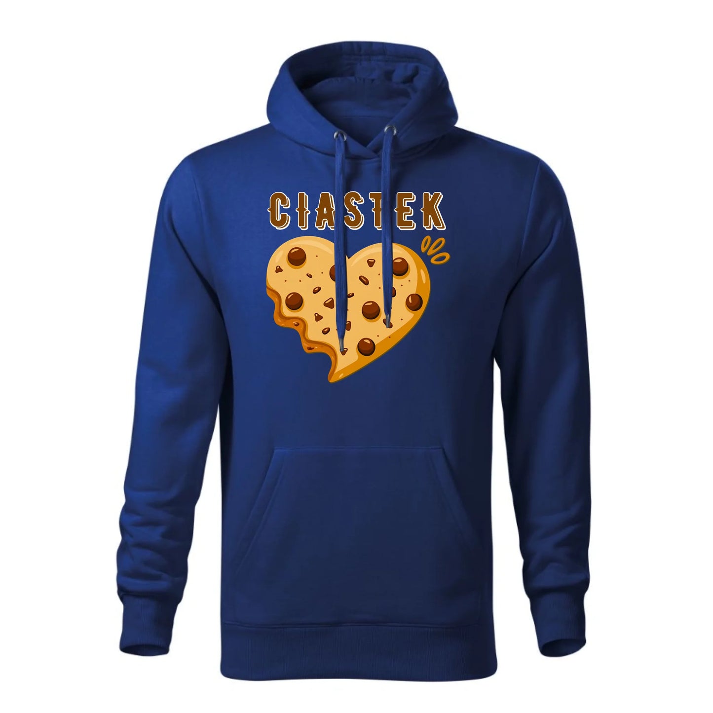 Personalizowana jesienna bluza z kapturem na prezent - niebieska - nadruk - hoodie