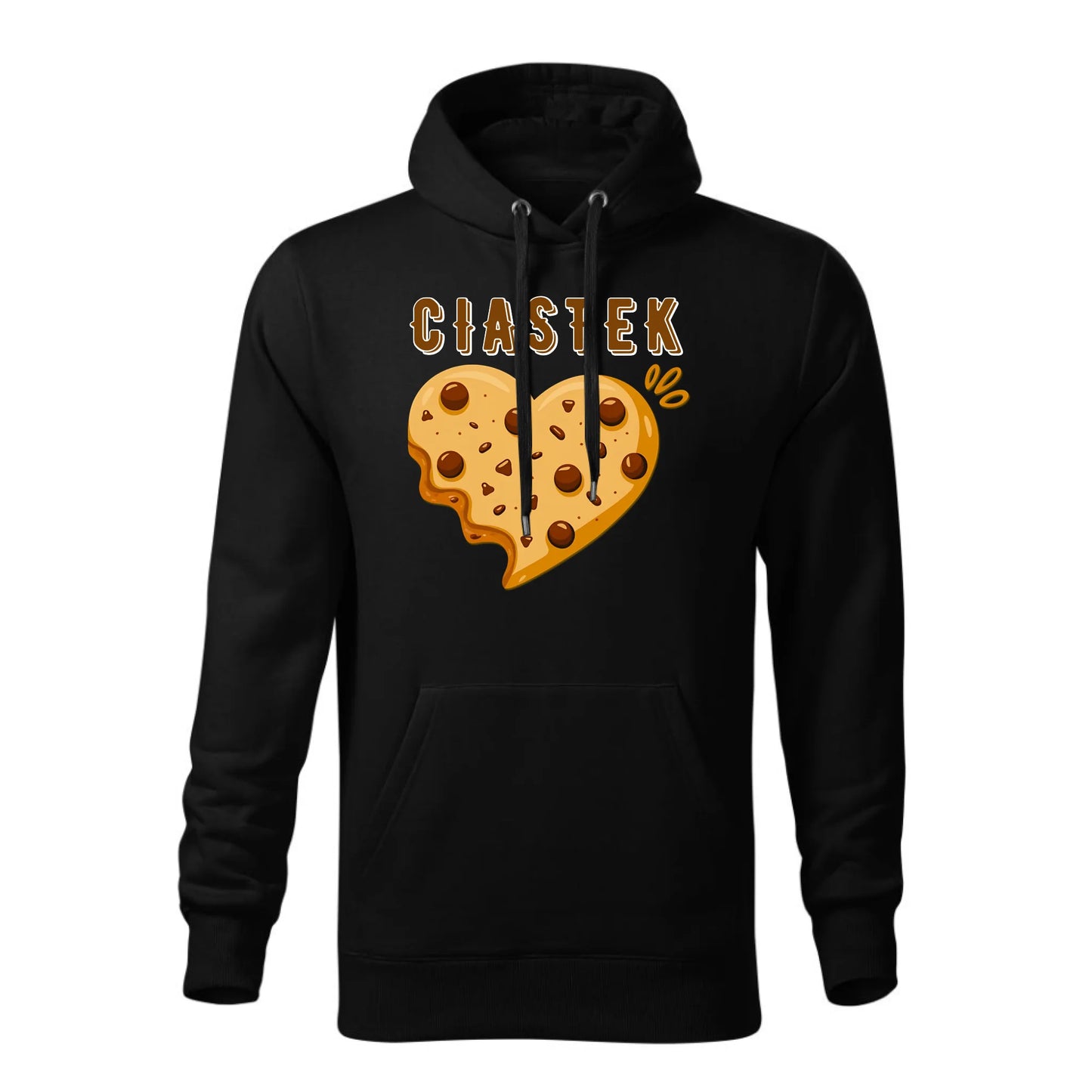Personalizowana jesienna bluza z kapturem na prezent - czarna - nadruk - hoodie