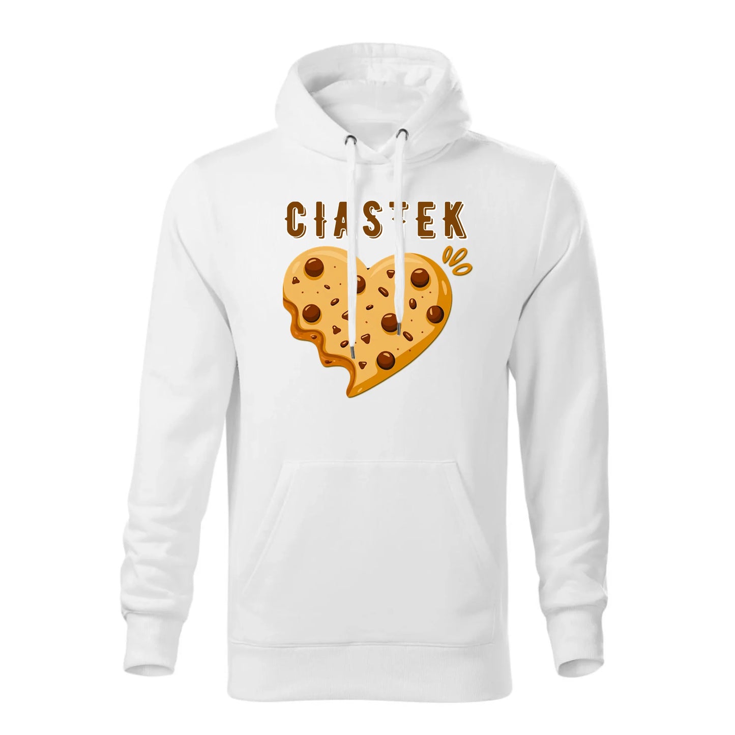 Personalizowana jesienna bluza z kapturem na prezent - biała - nadruk - hoodie