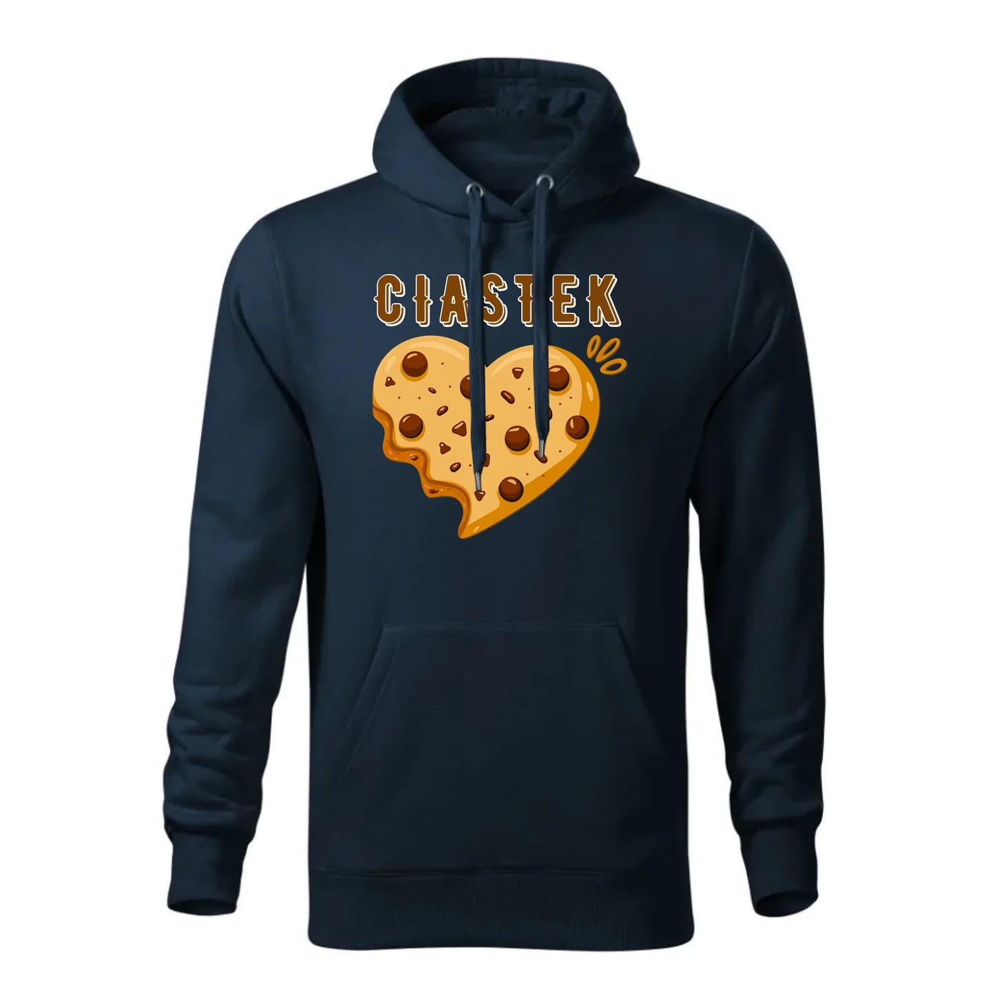 Personalizowana jesienna bluza z kapturem na prezent - granatowa - nadruk - hoodie