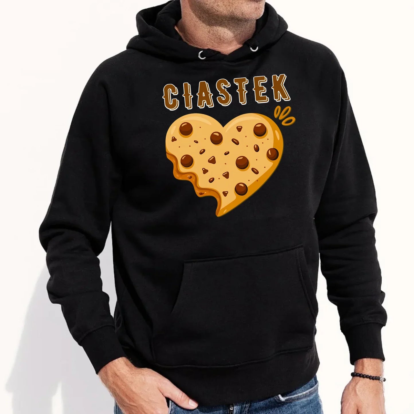 Ciastek | Bluza męska z kapturem W54 - StoryCups.pl