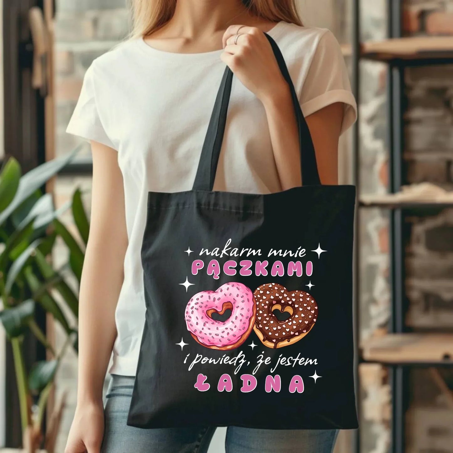 Nakarm mnie pączkami | Torba W59 - StoryCups.pl