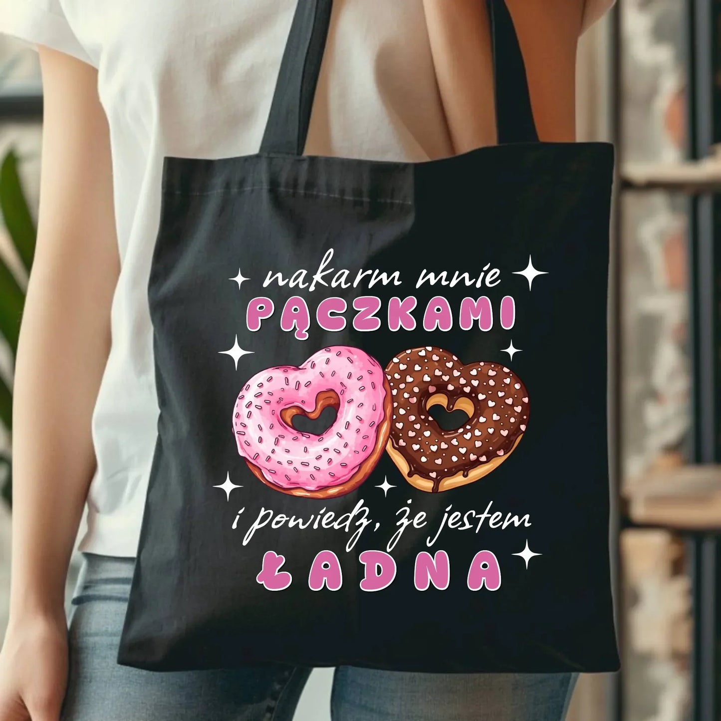 Nakarm mnie pączkami | Torba W59 - StoryCups.pl