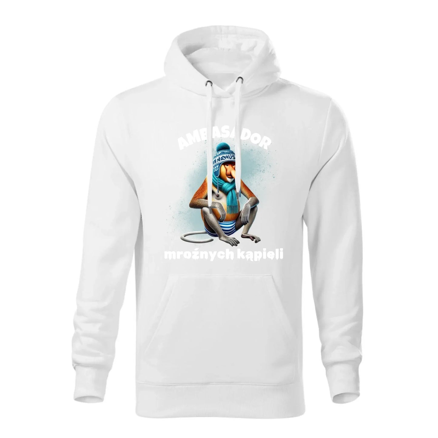 Ambasador mroźnych kąpieli | Bluza męska z kapturem HM03 - StoryCups.pl