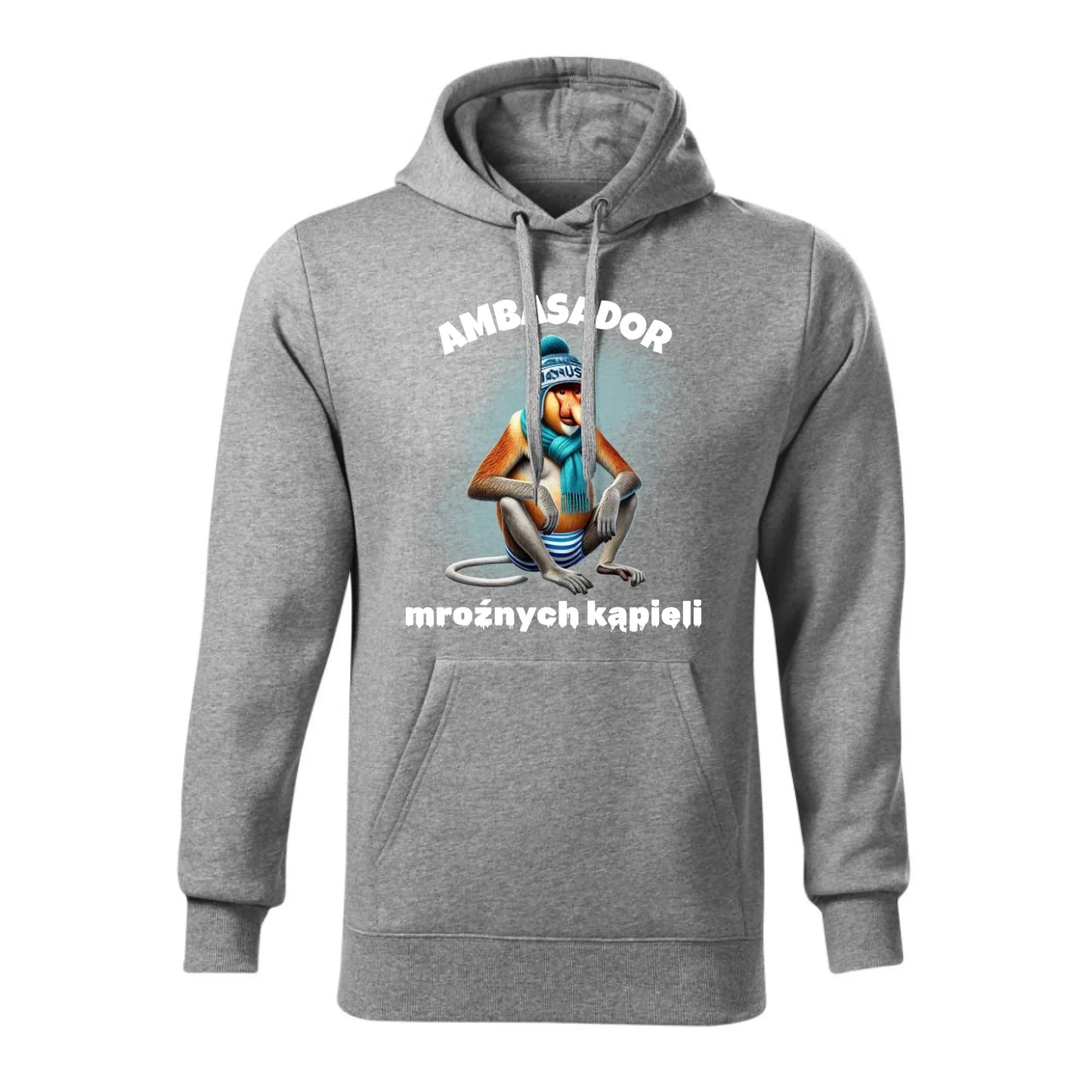 Ambasador mroźnych kąpieli | Bluza męska z kapturem HM03 - StoryCups.pl