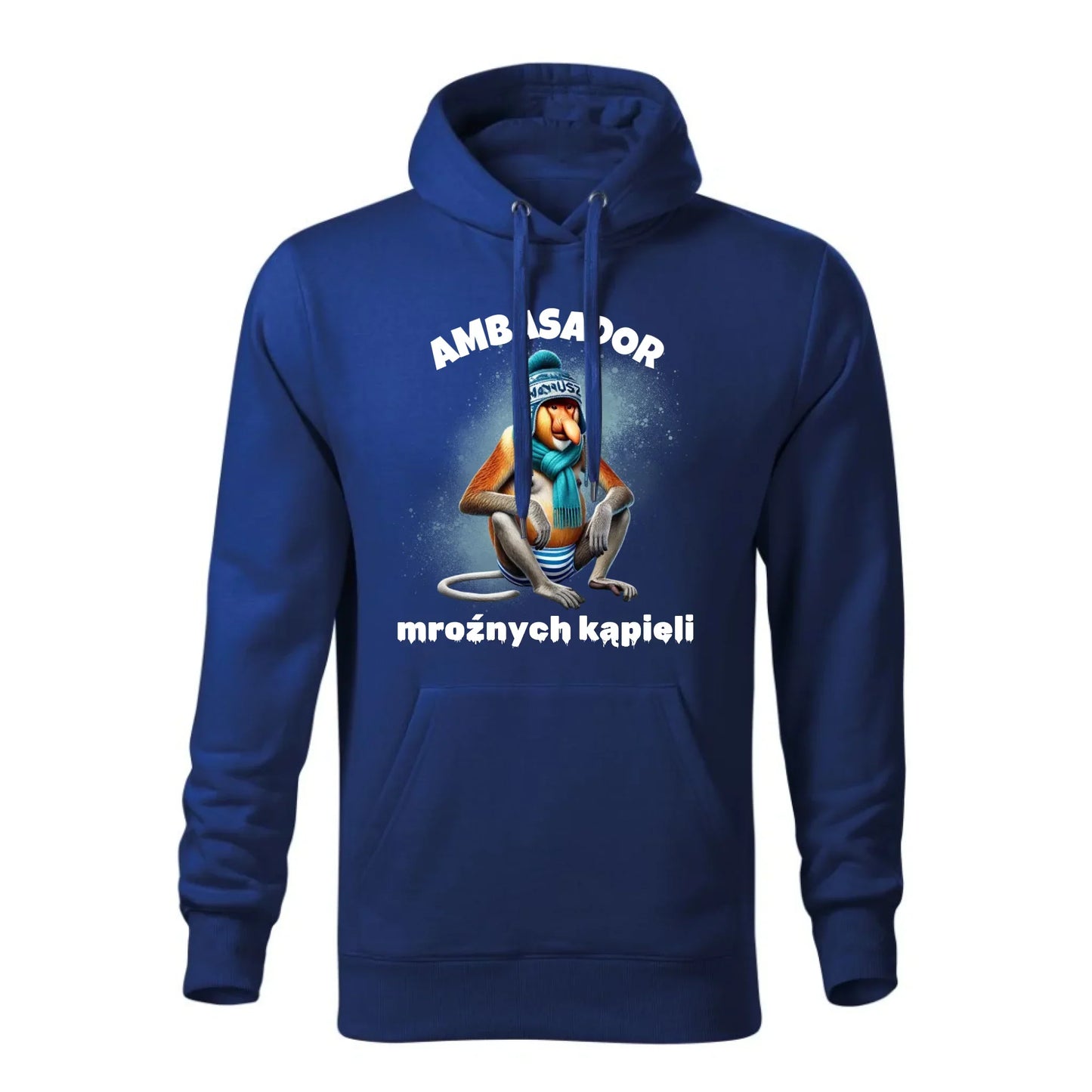 Ambasador mroźnych kąpieli | Bluza męska z kapturem HM03 - StoryCups.pl