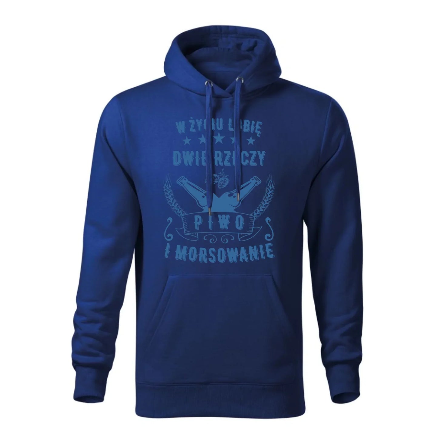 W życiu lubię dwie rzeczy piwo i morsowanie | Bluza męska z kapturem HM09 - StoryCups.pl