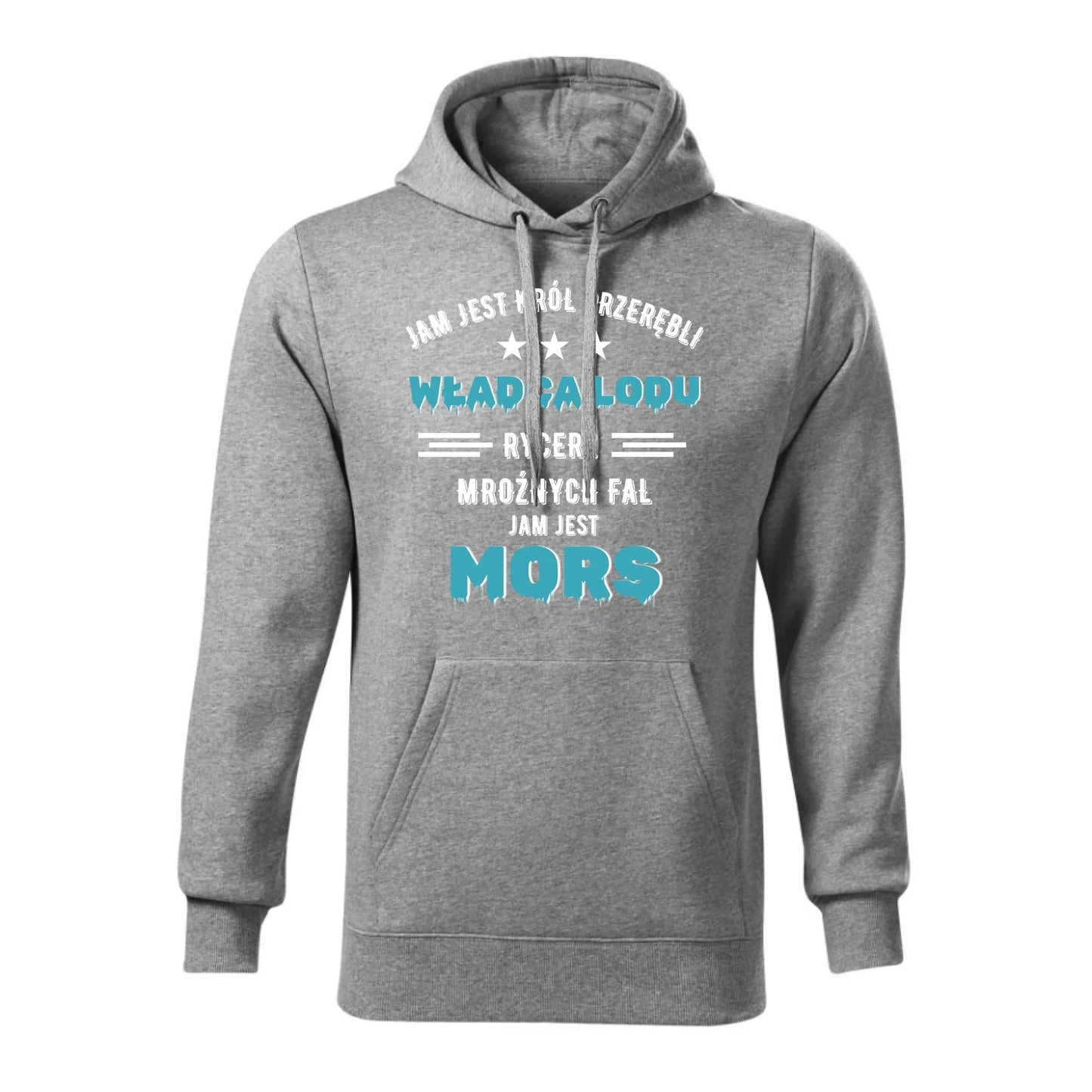 Jam jest Król przerębli władca lodu jam jest mors | Bluza męska z kapturem HM13 - StoryCups.pl