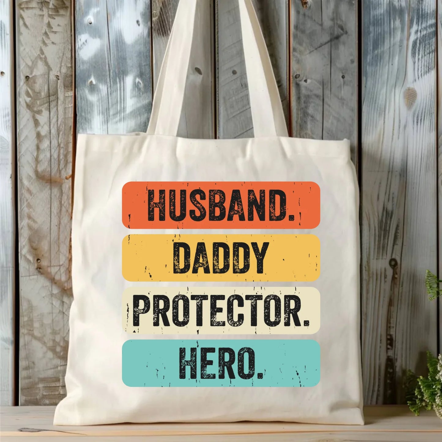 Personalizowana eco torba z nadrukiem dla taty - naturalna - prezent dla taty, Dzień Ojca, Święta, Urodziny