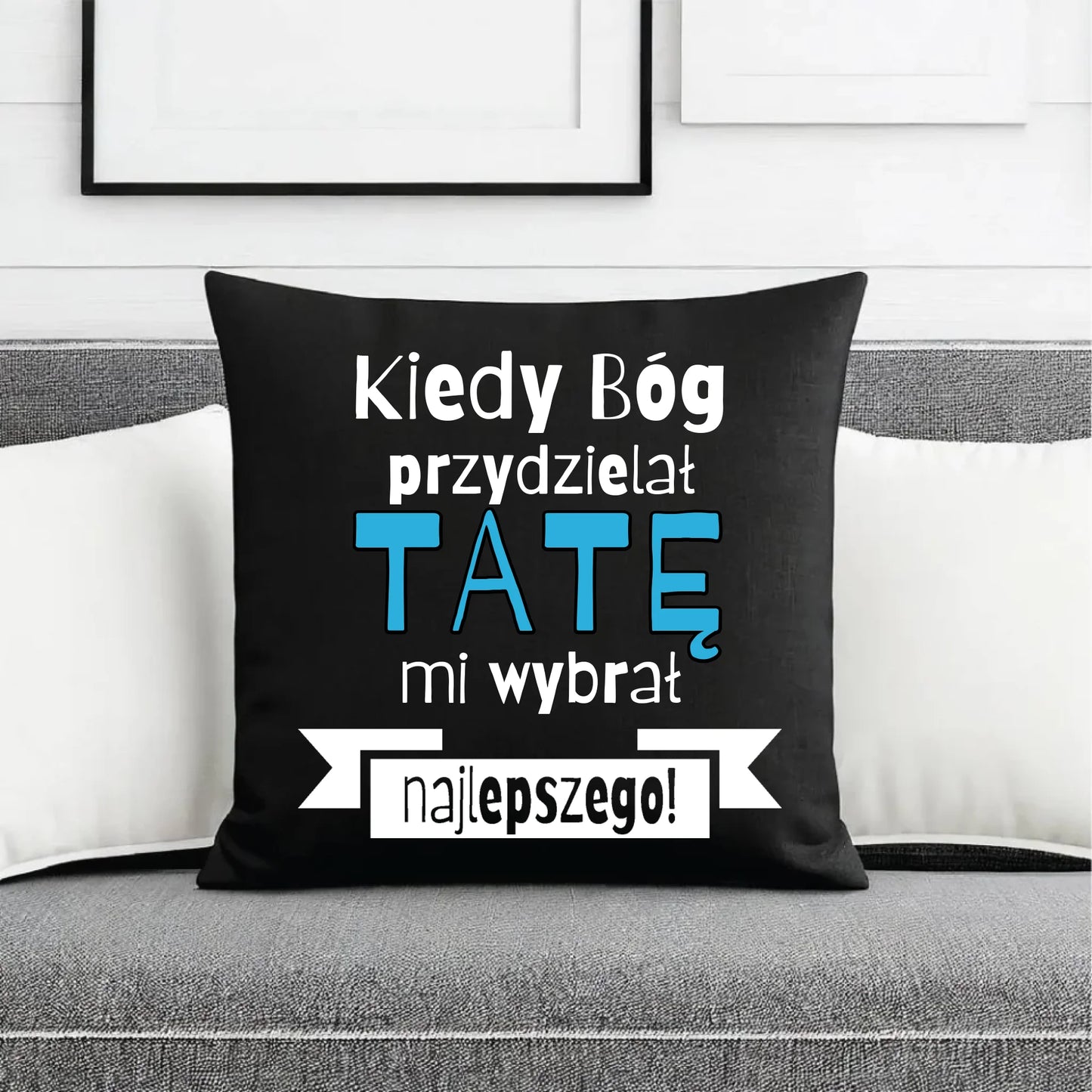 Personalizowana poduszka dla taty - prezent na święta, Dzień Ojca, urodziny