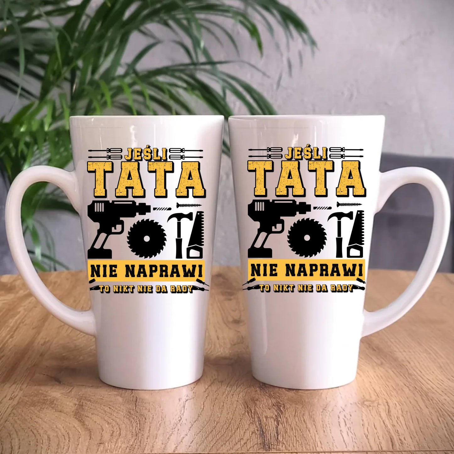 Personalizowany duży kubek dla taty prezent na Dzień Ojca Święta Urodziny