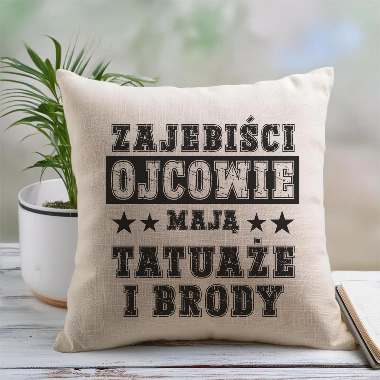 Personalizowana poduszka dla taty prezent na Dzień Ojca Święta Urodziny