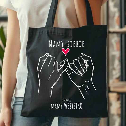 Mamy siebie mamy wszystko | Torba z imionami dla par W63 - StoryCups.pl