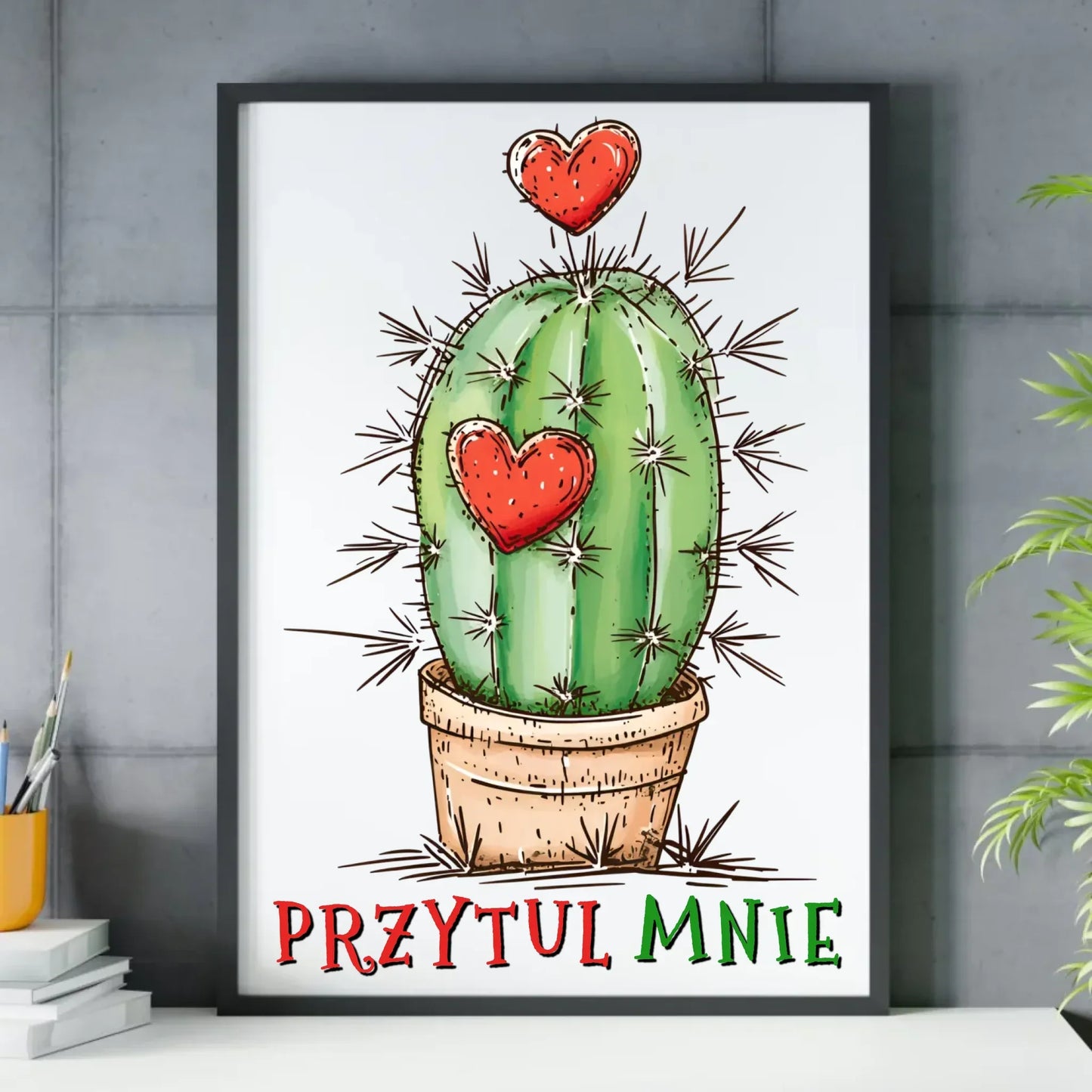 Przytul mnie | Plakat w ramie W49 - StoryCups.pl