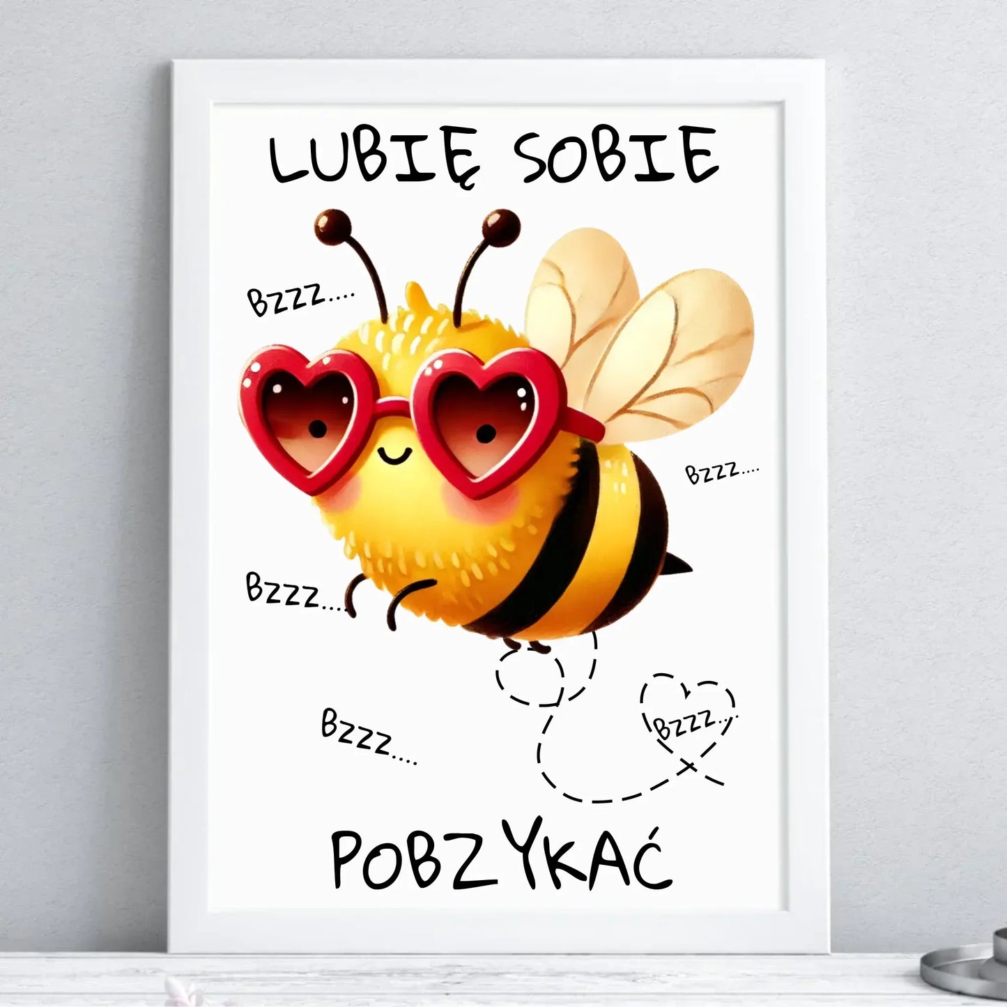 Lubię sobie pobzykać | Plakat w ramie W51 - StoryCups.pl