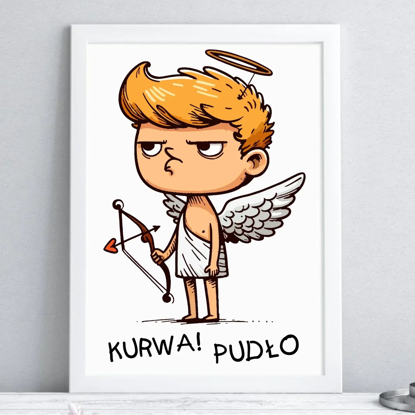 Kurwa pudło | Plakat w ramie W56 - StoryCups.pl