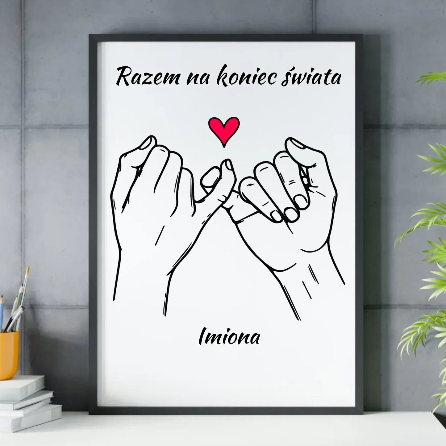 Razem na koniec świata | Plakat w ramie W60 - StoryCups.pl