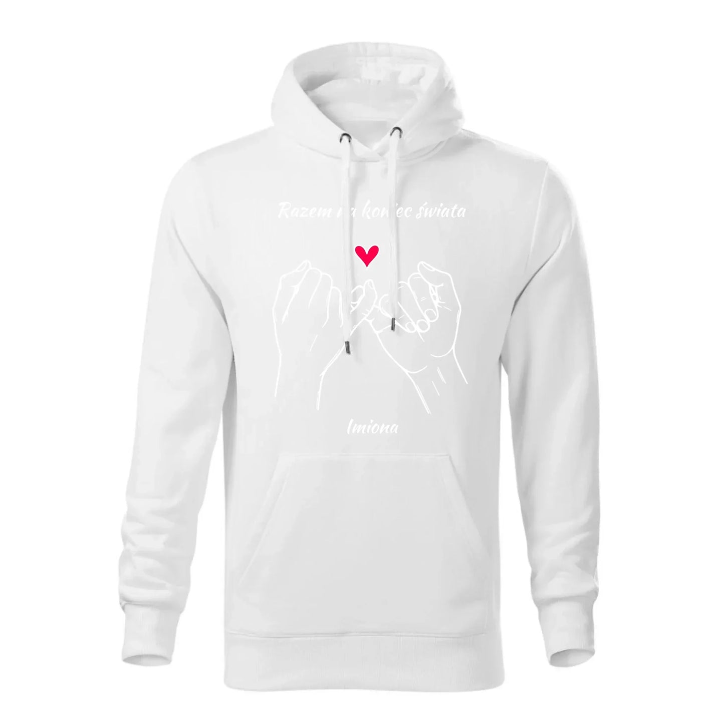 Razem na koniec świata | Bluza męska z kapturem W60 - StoryCups.pl