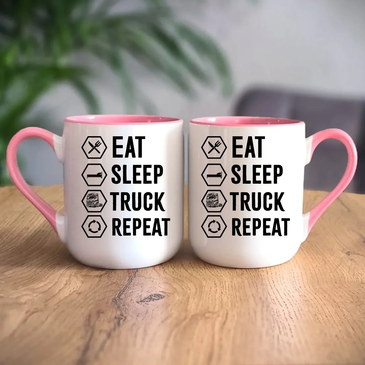 Eat Sleep Truck Repeat | Kubek dla kierowcy tira ZKT05 - StoryCups.pl