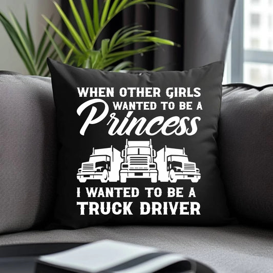 I wanted to be a truck driver | Poduszka dekoracyjna dla kierowcy tira ZKT08 - StoryCups.pl