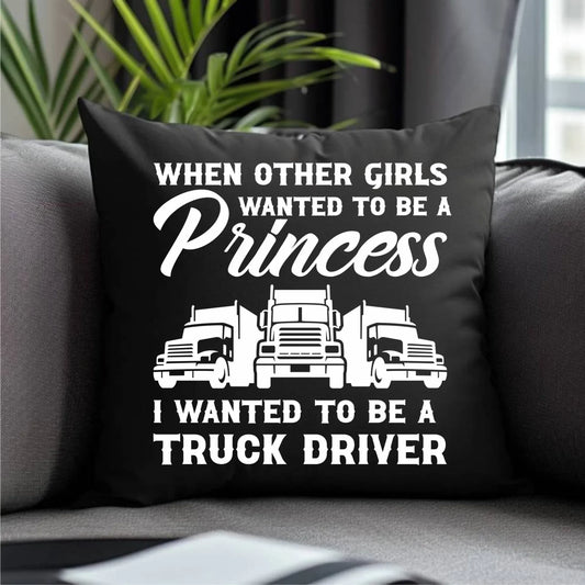 I wanted to be a truck driver | Poduszka dekoracyjna dla kierowcy tira ZKT08 - StoryCups.pl