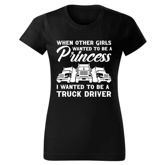I wanted to be a truck driver | Koszulka damska dla kierowcy tira ZKT08 - StoryCups.pl