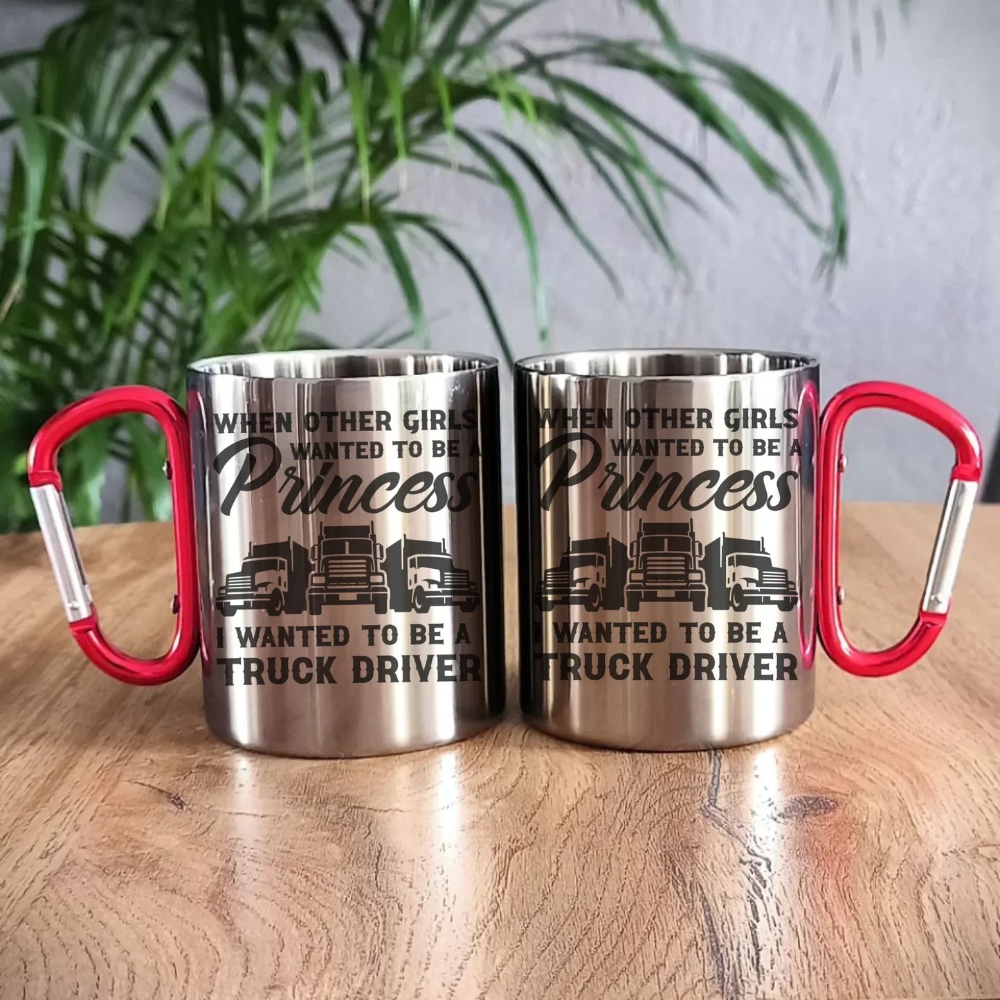 I wanted to be a truck driver | Metalowy kubek dla kierowcy tira ZKT08 - StoryCups.pl