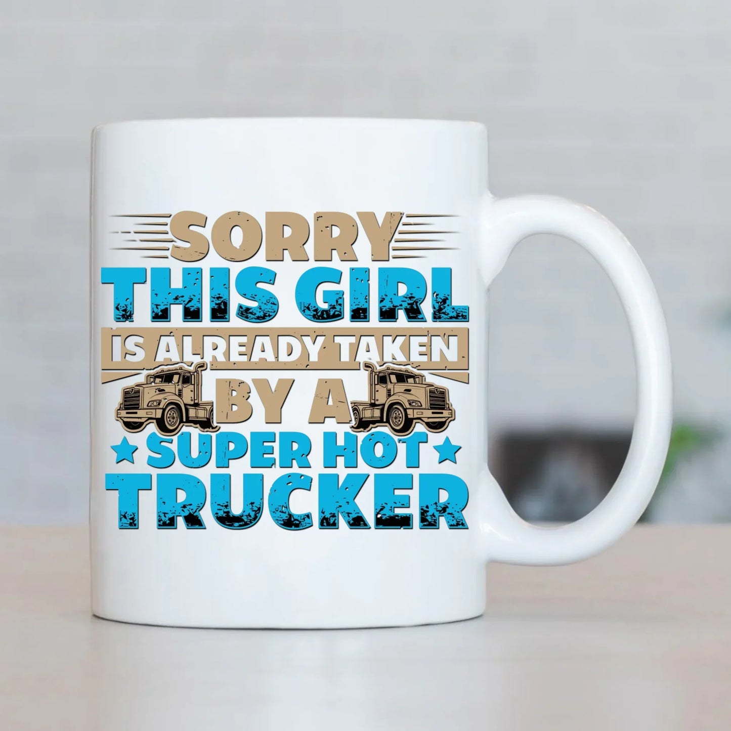 Ta dziewczyna jest już zajęta | Kubek dla truckerki ZKT12 - StoryCups.pl