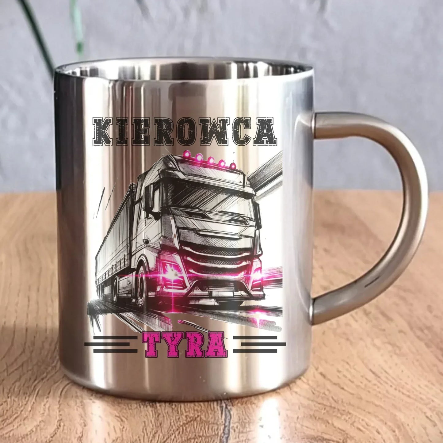 Kierowca tyra | Metalowy kubek dla truckerki ZKT15 - StoryCups.pl