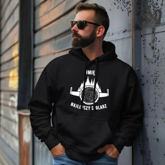 Najlepszy stolarz | Personalizowana bluza męska z kapturem dla stolarza ZS01 - StoryCups.pl