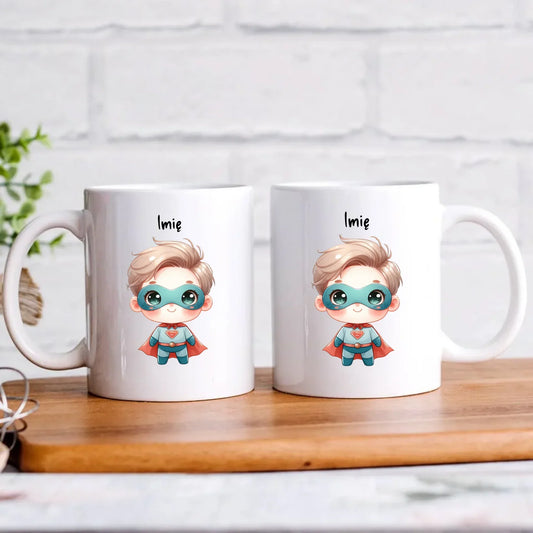 Superbohater | Kubek z imieniem dla chłopca DD05 - StoryCups.pl