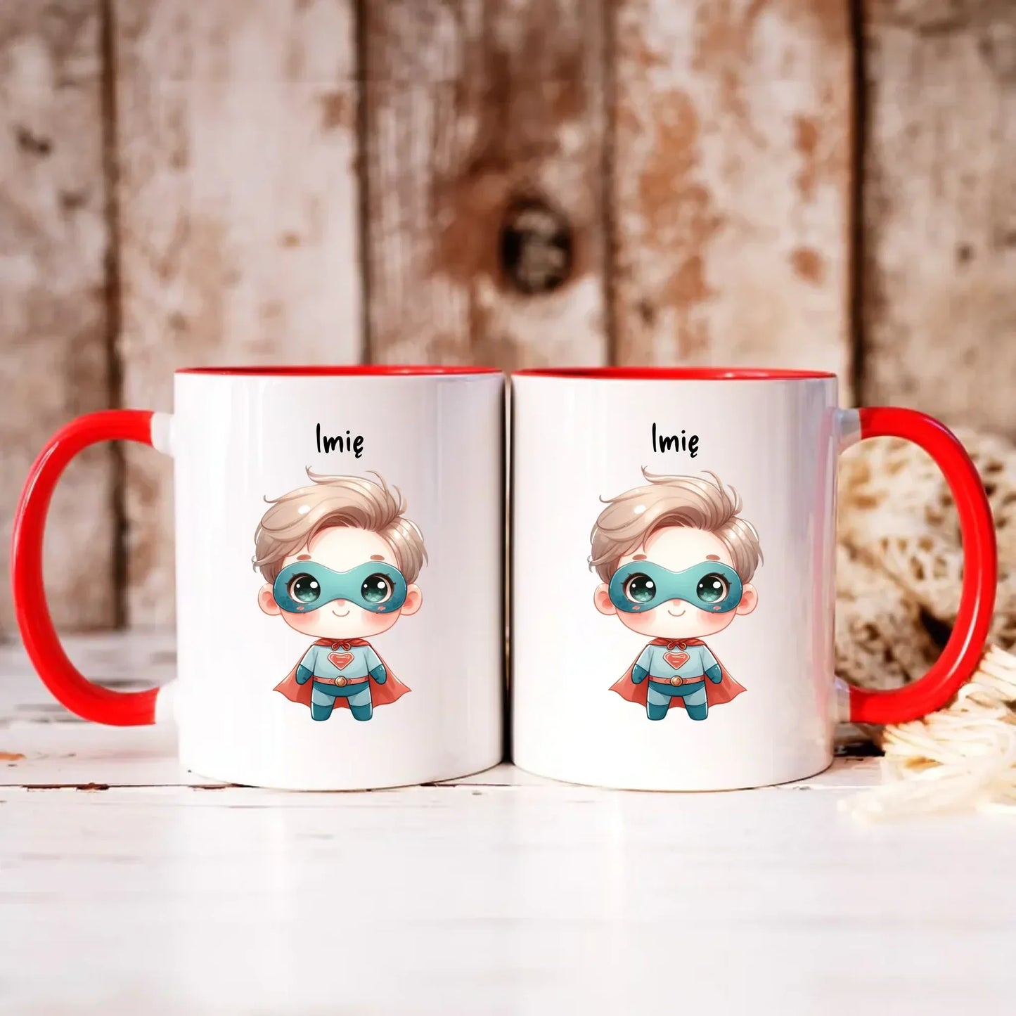 Superbohater | Kubek z imieniem dla chłopca DD05 - StoryCups.pl