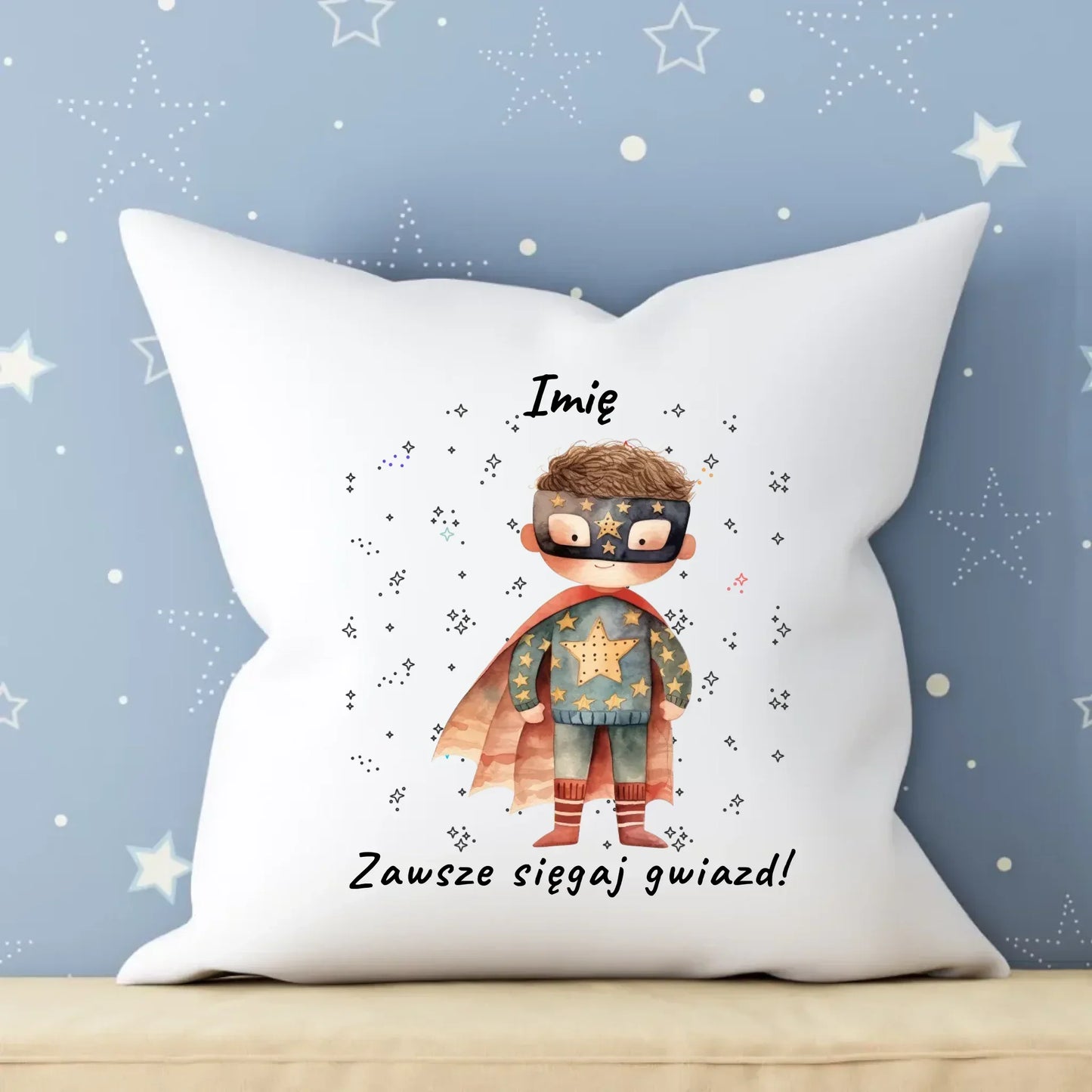 Zawsze sięgaj gwiazd | Poduszka dla dziecka DD06 - StoryCups.pl