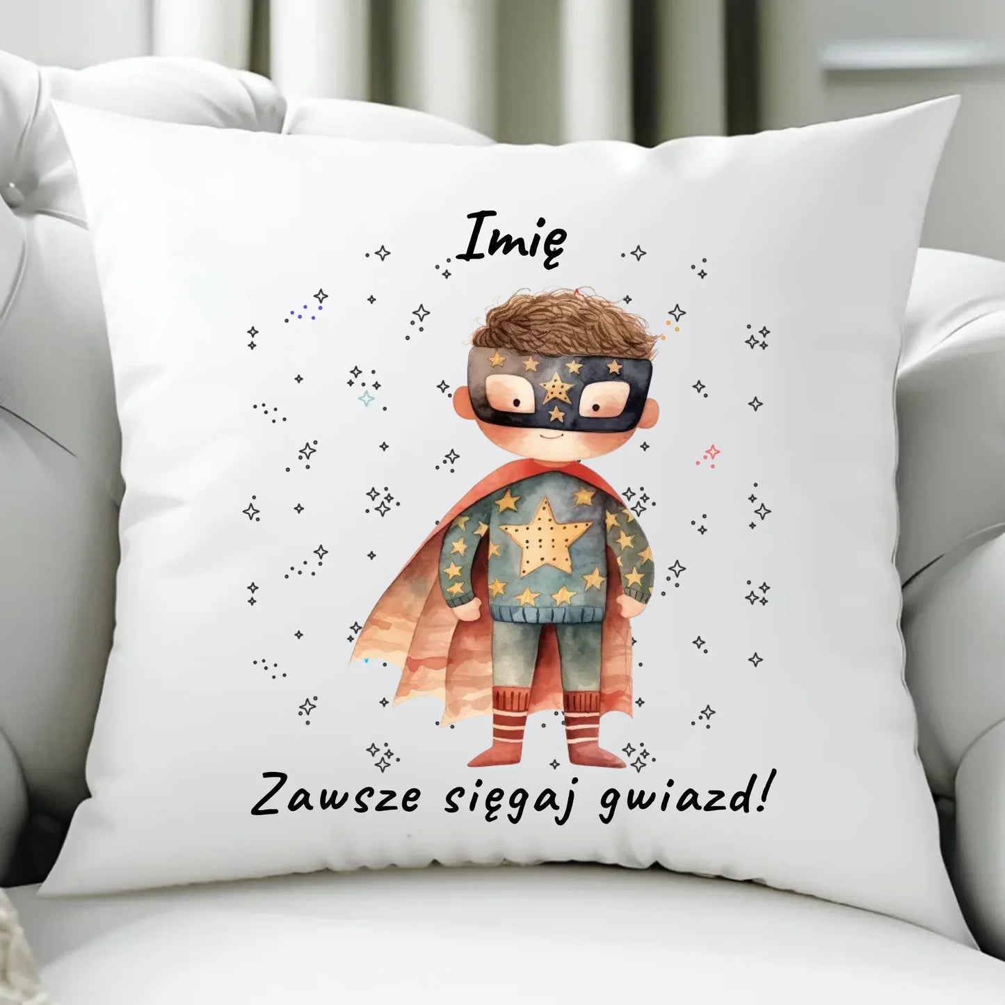 Zawsze sięgaj gwiazd | Poduszka dla dziecka DD06 - StoryCups.pl