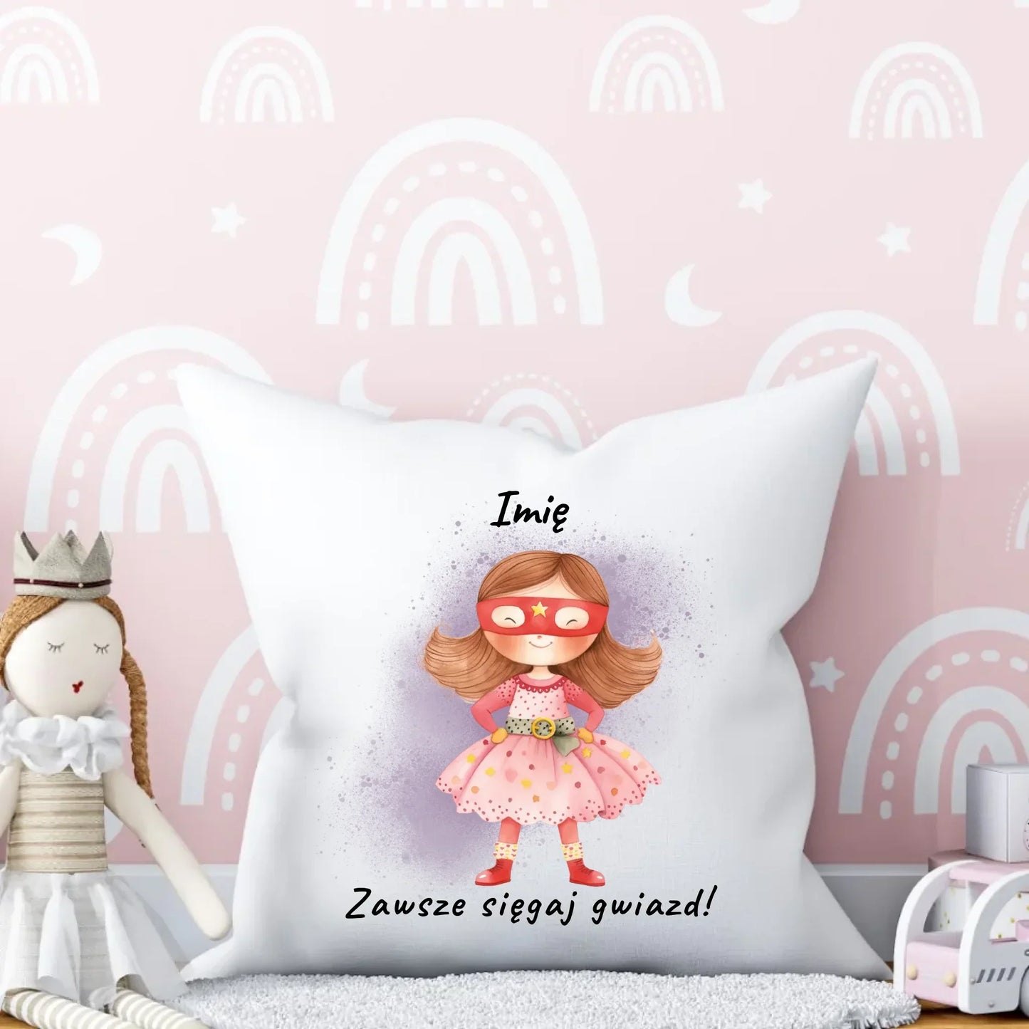 Zawsze sięgaj gwiazd | Poduszka dla dziewczynki DD07 - StoryCups.pl