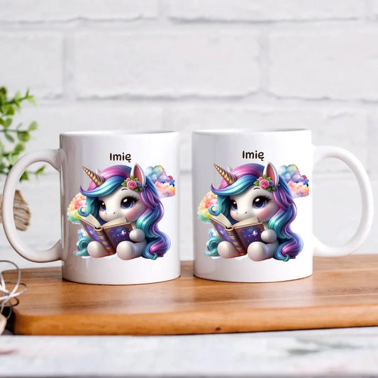 Jednorożec z książką | Kubek dla dziecka DD09 - StoryCups.pl