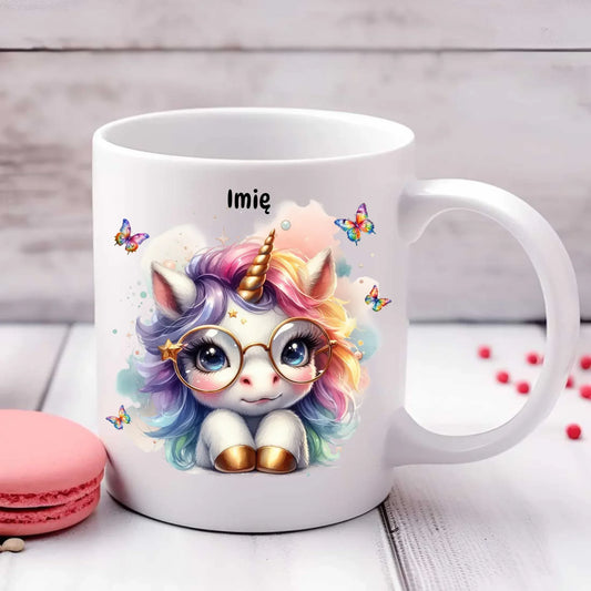 Jednorożec ze złotym rogiem | Kubek dla dziecka DD13 - StoryCups.pl