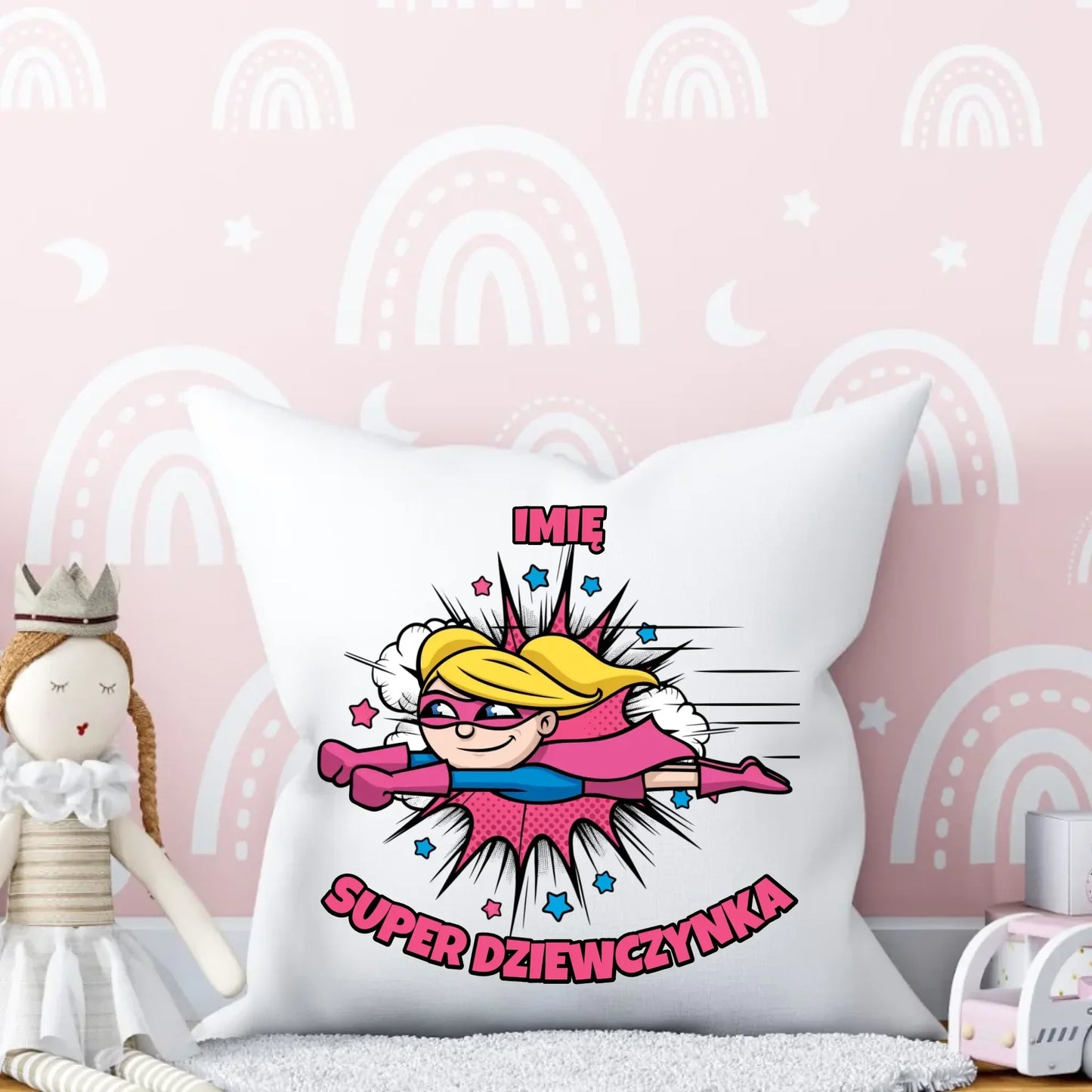 Super Dziewczynka | Poduszka dla dziecka DD17 - StoryCups.pl