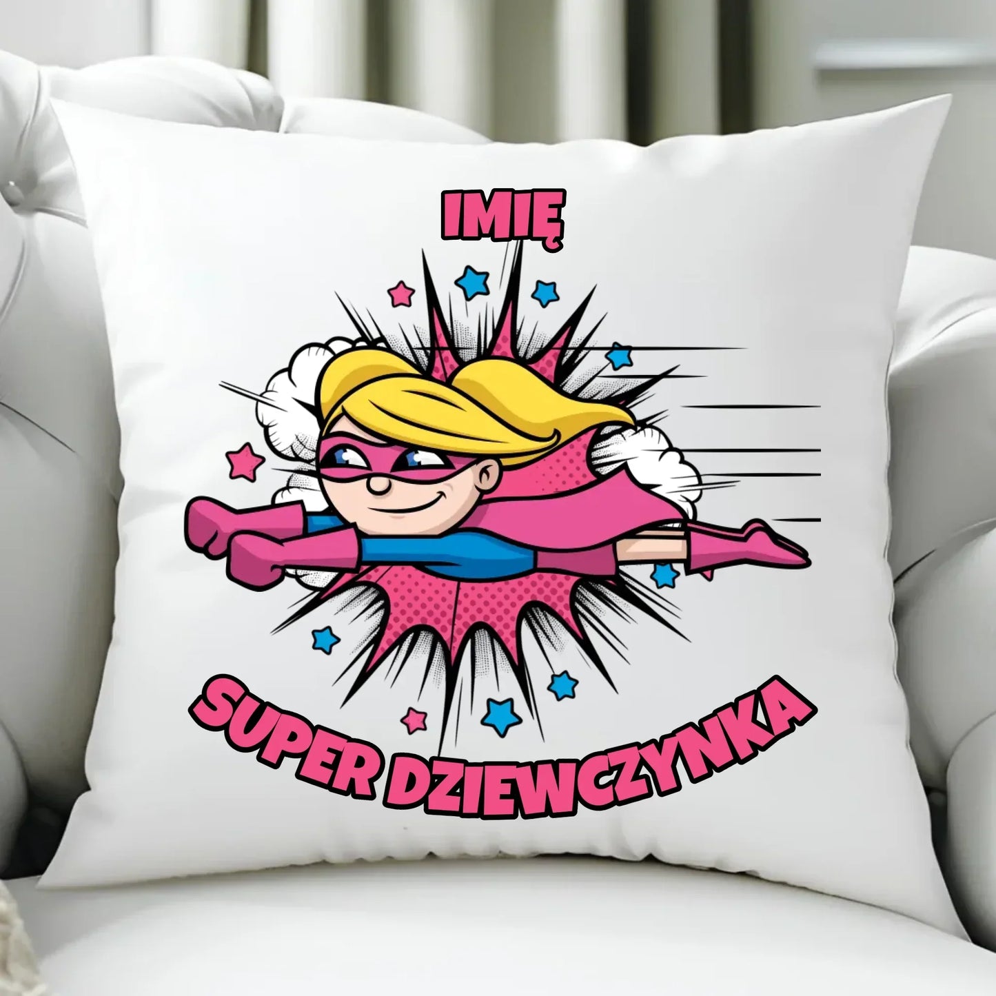 Super Dziewczynka | Poduszka dla dziecka DD17 - StoryCups.pl