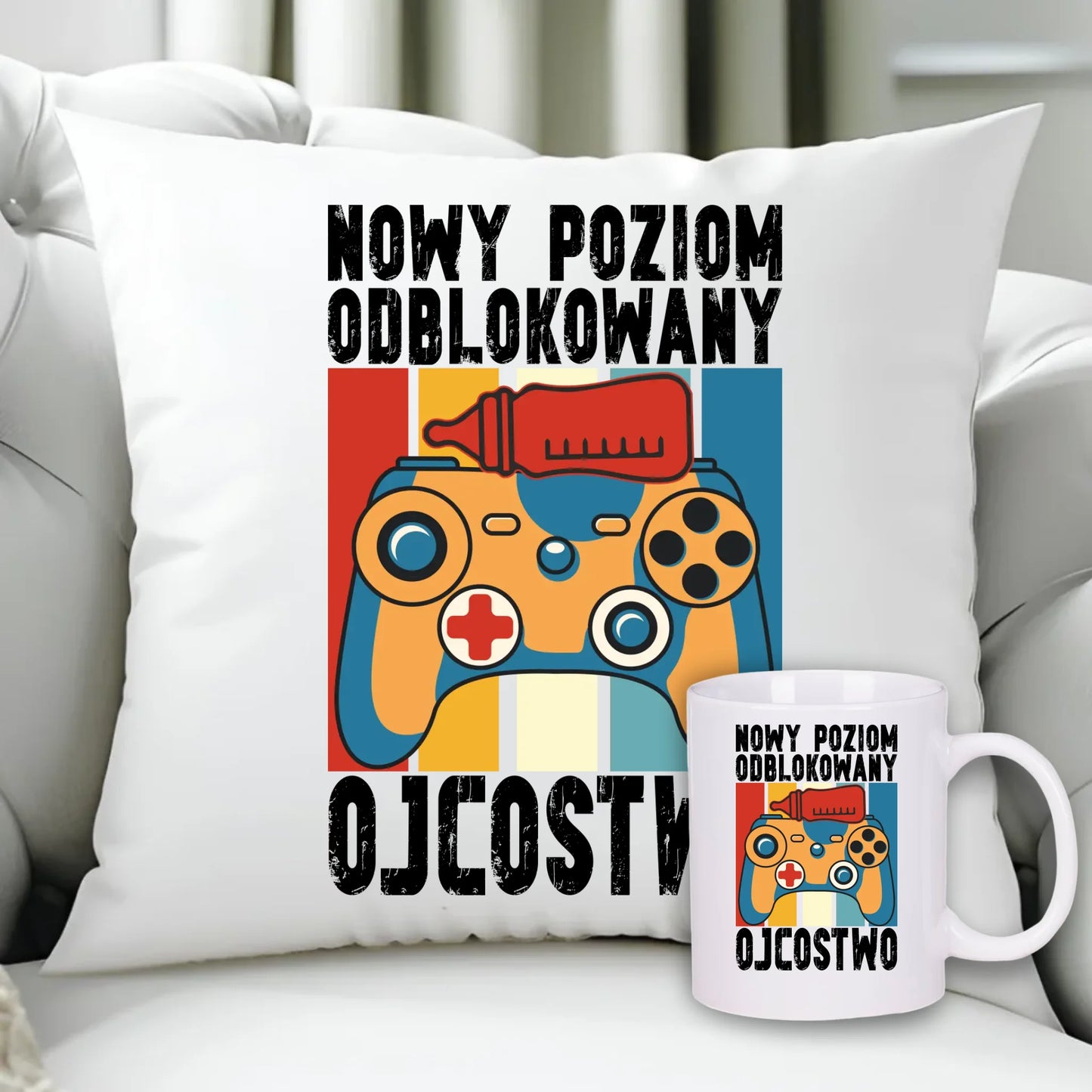 Zestaw poduszka i kubek dla taty – wyjątkowy prezent