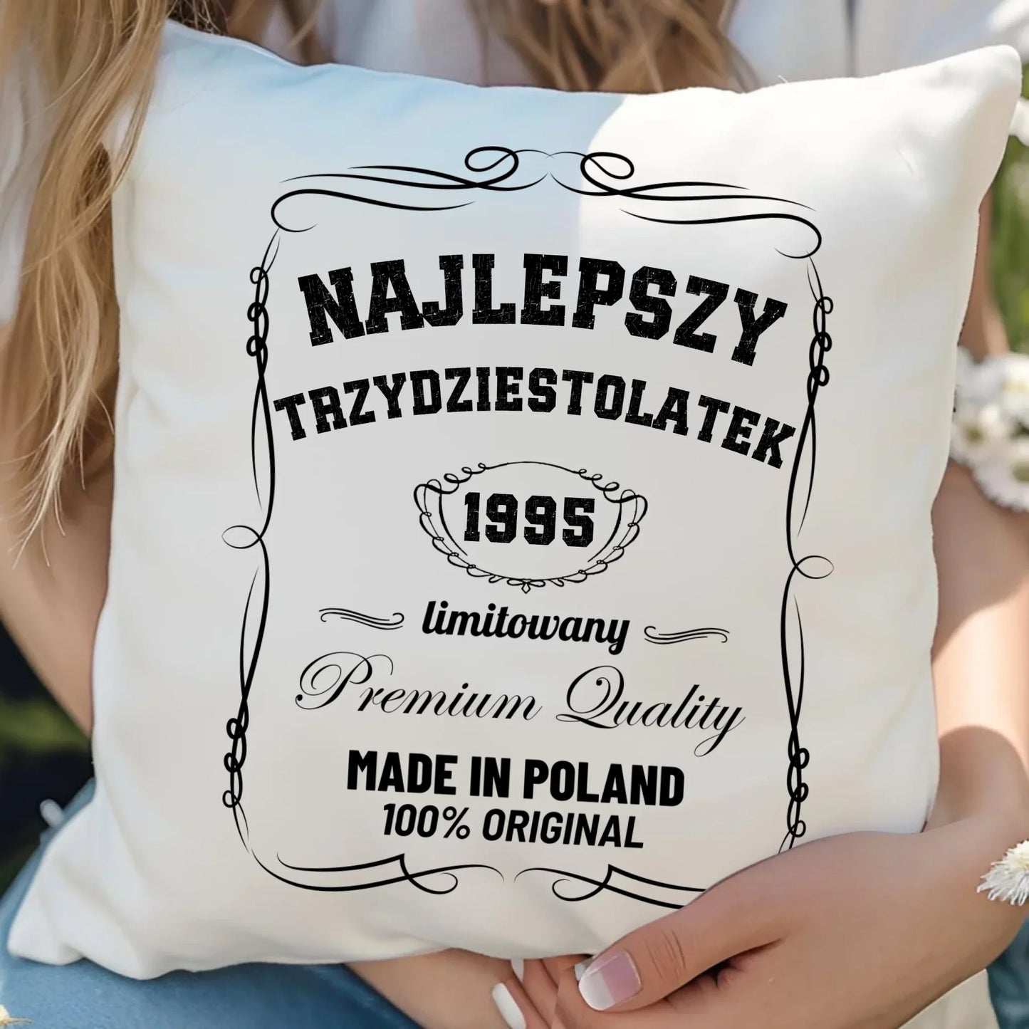 Najlepszy trzydziestolatek | Poduszka prezent na 30 urodziny U04 - StoryCups.pl