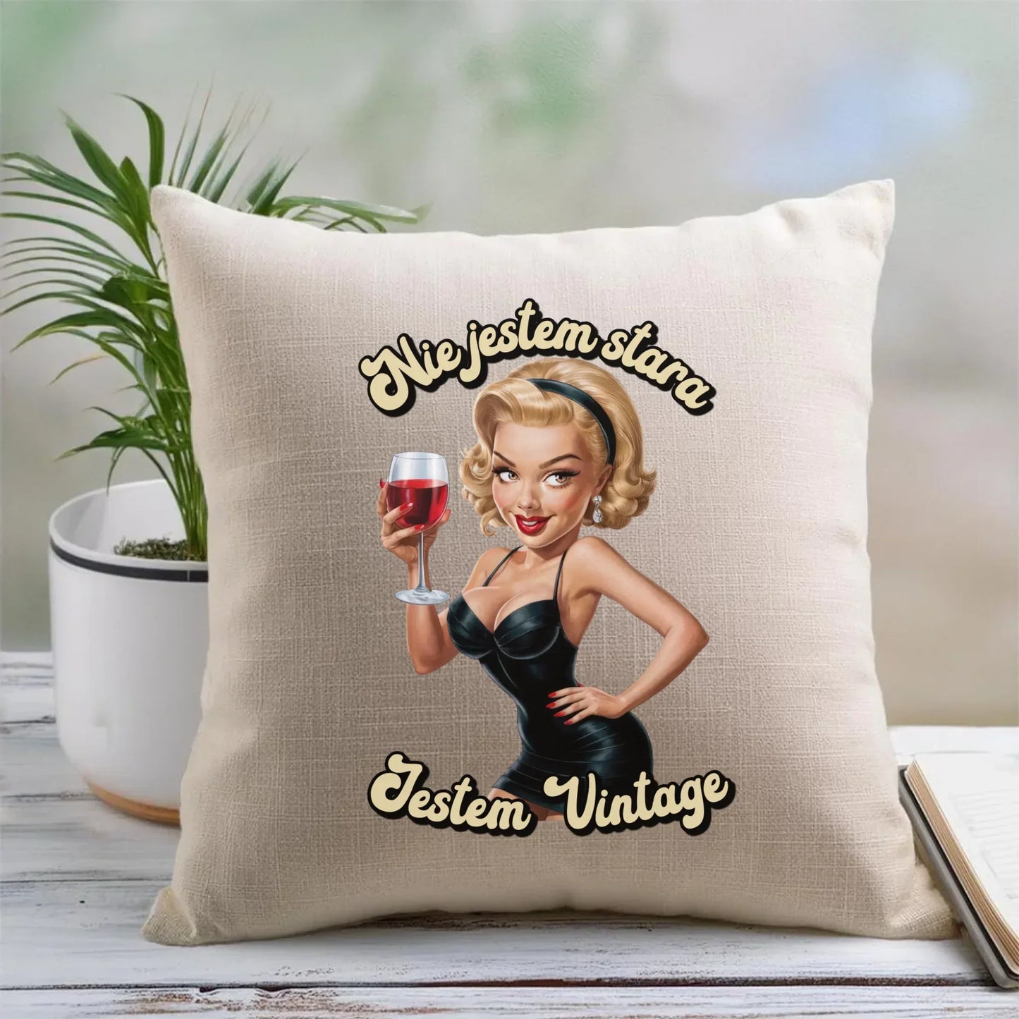 Nie jestem stara jestem vintage | Poduszka na urodziny U05 - StoryCups.pl