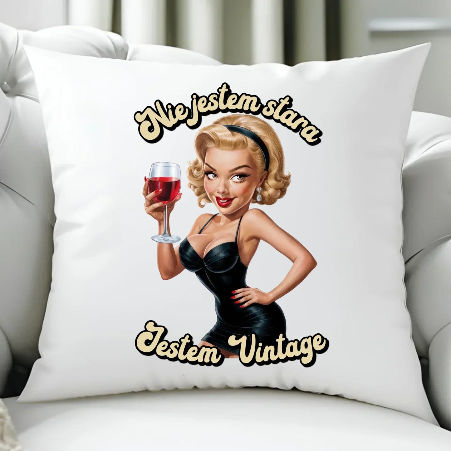 Nie jestem stara jestem vintage | Poduszka na urodziny U05 - StoryCups.pl