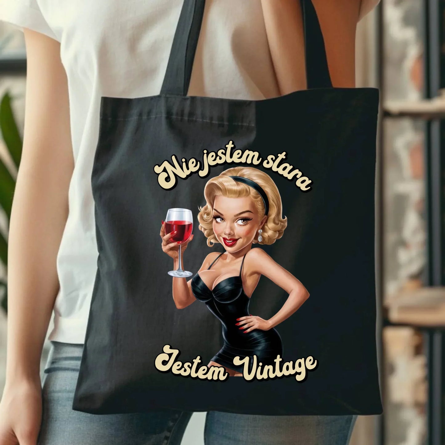Nie jestem stara jestem vintage | Personalizowana torba na urodziny U05 - StoryCups.pl